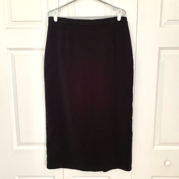 Vintage GARMENT JAHHAN Long Black Skirt Women’s Size 12 - Picture 1 of 6